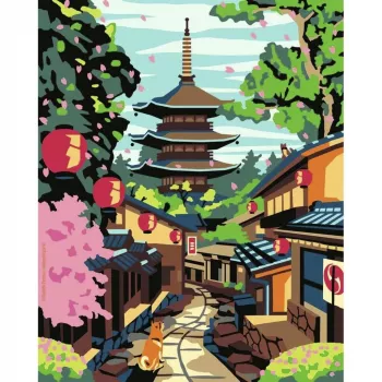 RAVENSBURGER CreArt Piešimas pagal skaičius rinkinys – Japonija