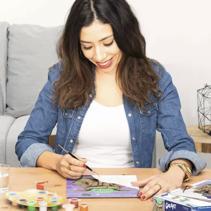 Ravensburger CreArt Star Wars – Meditierender Grogu piešimo pagal skaičius rinkinys