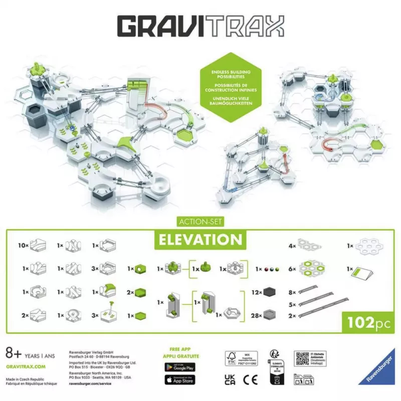 RAVENSBURGER GraviTrax rinkinys Action Elevation