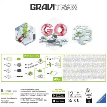 Ravensburger GraviTrax GO Impulsion Marble Run plėtinio rinkinys (25 dalys)