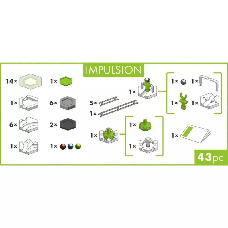 Ravensburger GraviTrax GO Impulsion Marble Run plėtinio rinkinys (25 dalys)