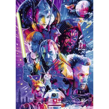 Ravensburger Dėlionė Star Wars Hyperspace Collection: The Phantom Menace (500 dalių, didelės detalės)