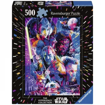 Ravensburger Dėlionė Star Wars Hyperspace Collection: The Phantom Menace (500 dalių, didelės detalės)