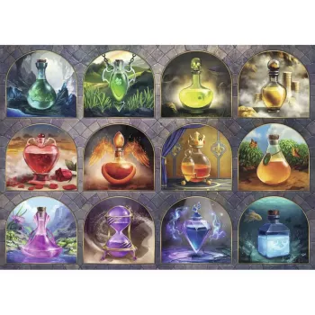 Ravensburger Dėlionė Zaubertränke (1000 dalių) – Fantastinis magiškų gėrimų dėlionė