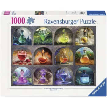 Ravensburger Dėlionė Zaubertränke (1000 dalių) – Fantastinis magiškų gėrimų dėlionė
