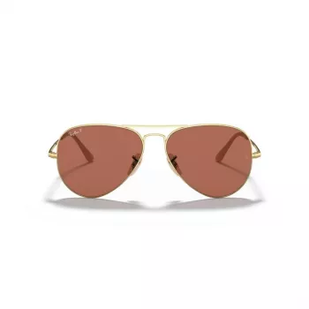 Ray-Ban Aviator Metal II akiniai RB3689 auksiniai šviesiai mėlyni gradientiniai 58mm unisex