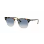 Ray-Ban Clubmaster RB3016 akiniai Skaidrūs pilki Mėlynas gradientas 51mm