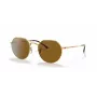 Ray-Ban Frank RB3565 unisex akiniai 53/20/145 mm aukso/rudos spalvos