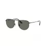 Ray-Ban Frank RB3958 akiniai, unisex, 50/20/145 mm, juodas rėmelis, žali poliarizuoti stiklai