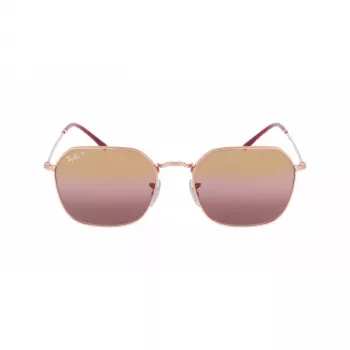 Ray-Ban Hawkeye RB3694 moteriški akiniai nuo saulės, blizgūs juodi, tamsiai pilki gradientiniai stiklai, 53 mm
