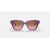Ray-Ban Junior RB9186S711814 Akiniai nuo saulės - Kvadratinis rėmelis, tamsiai mėlyni lęšiai, 46 mm