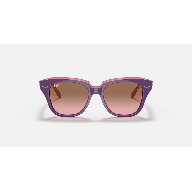 Ray-Ban Junior RB9186S711814 Akiniai nuo saulės - Kvadratinis rėmelis, tamsiai mėlyni lęšiai, 46 mm