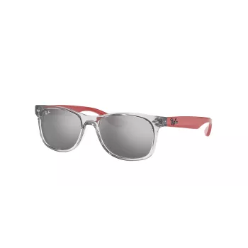 Ray-Ban Junior RJ9052S70636G vaikiški akiniai nuo saulės Skaidriai mėlyni Šviesiai mėlynas gradientas 48mm