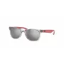 Ray-Ban Junior RJ9052S70636G vaikiški akiniai nuo saulės Skaidriai mėlyni Šviesiai mėlynas gradientas 48mm