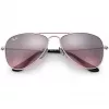 Ray-Ban Junior RJ9506S2117E5 Vaikiški akiniai nuo saulės, stačiakampiai, skaidraus rožinio rėmelio, šviesiai rudi gradientiniai rožiniai lęšiai, 52/14/125 mm