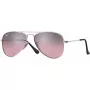 Ray-Ban Junior RJ9506S2117E5 Vaikiški akiniai nuo saulės, stačiakampiai, skaidraus rožinio rėmelio, šviesiai rudi gradientiniai rožiniai lęšiai, 52/14/125 mm
