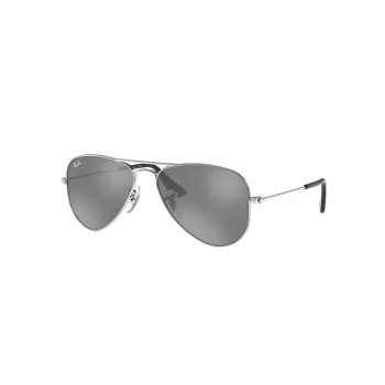 Ray-Ban Junior RJ9506S2126G5 vaikiški pilotiniai akiniai nuo saulės, skaidri mėlyna, pilki gradientiniai lęšiai, 50/13/120 mm