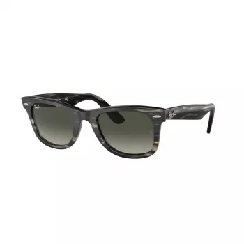 Ray-Ban Original Wayfarer Classic Akiniai RB2140-136071 Skaidrus Pilkas Rėmelis Pilki Gradientiniai Lęšiai 55/18/145 mm