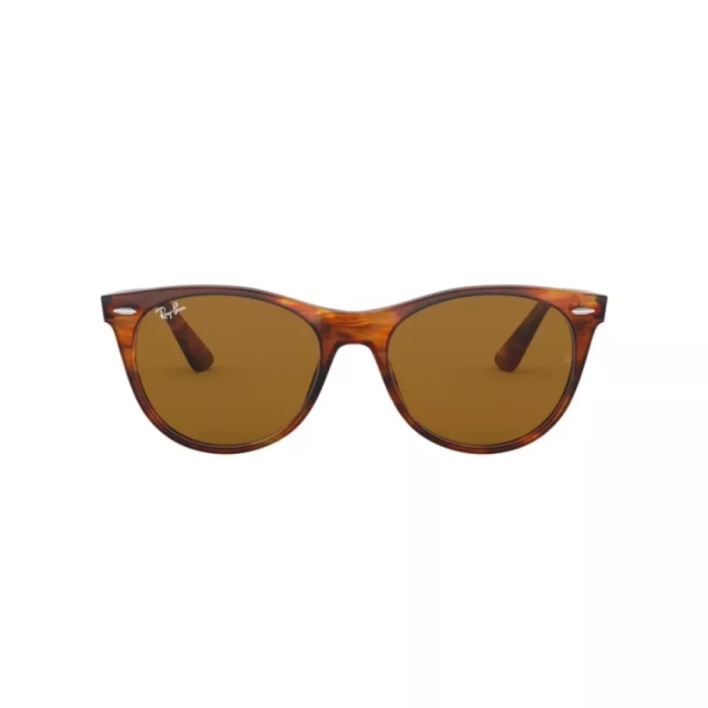 Ray-Ban RB2185 Wayfarer II akiniai nuo saulės, dryžuota Havana, rudi gradientiniai stiklai, 52 mm | Kur.lt