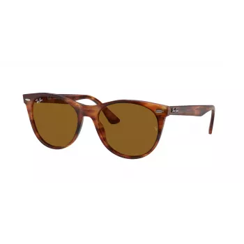 Ray-Ban RB2185 Wayfarer II akiniai nuo saulės, dryžuota Havana, rudi gradientiniai stiklai, 52 mm | Kur.lt