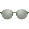 Ray-Ban RB2195 Hawkeye Akiniai Skaidriai Pilki Šviesiai Mėlynai/Violetiniai Gradientiniai 51mm