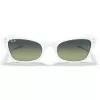 Ray-Ban RB2299975BH52 Lady Burbank akiniai, moteriški, acetatinis rėmelis, dryžuota ruda, kvadratiniai, gradientiniai lęšiai, 52/21/145 mm