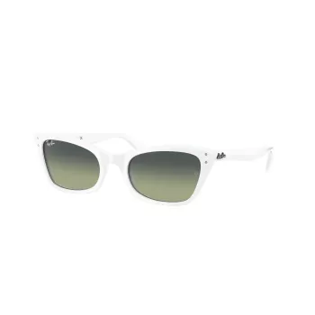 Ray-Ban RB2299975BH52 Lady Burbank akiniai, moteriški, acetatinis rėmelis, dryžuota ruda, kvadratiniai, gradientiniai lęšiai, 52/21/145 mm