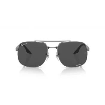 Ray-Ban RB3699 Unisex akiniai nuo saulės, gunmetal rėmelis, pilki gradientiniai lęšiai, 56 mm