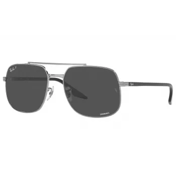 Ray-Ban RB3699 Unisex akiniai nuo saulės, gunmetal rėmelis, pilki gradientiniai lęšiai, 56 mm
