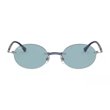 Ray-Ban RB8060-004-80 Unisex Pilot Aviator akiniai Gunmetal pilka 54mm