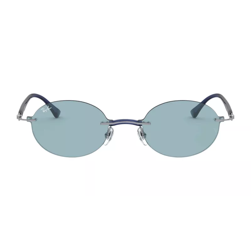 Ray-Ban RB8060-004-80 Unisex Pilot Aviator akiniai Gunmetal pilka 54mm