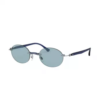 Ray-Ban RB8060-004-80 Unisex Pilot Aviator akiniai Gunmetal pilka 54mm