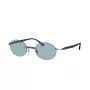 Ray-Ban RB8060-004-80 Unisex Pilot Aviator akiniai Gunmetal pilka 54mm