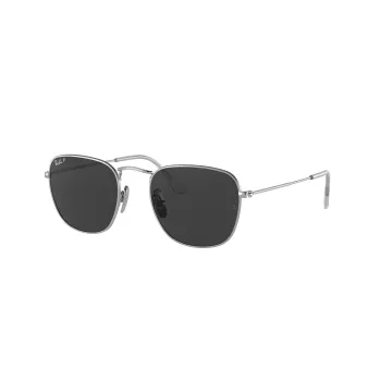 “Ray-Ban RB8157 Titanium” akiniai nuo saulės, auksinis rėmelis, mėlynai/pilki gradientiniai lęšiai 48 mm