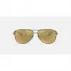 Ray-Ban RB8313 Chromance Aviator akiniai nuo saulės Gunmetal Green Mirror Polarized 61mm