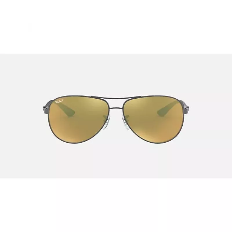 Ray-Ban RB8313 Chromance Aviator akiniai nuo saulės Gunmetal Green Mirror Polarized 61mm
