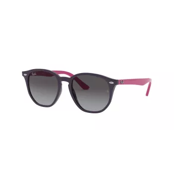 Ray-Ban RJ9070S70218G Vaikiški akiniai nuo saulės, permatomi pilki, kvadratiniai, 46 mm