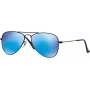 Ray-Ban RJ9506S201555 Vaikiški akiniai nuo saulės, blizgantis juodas rėmelis, žali Classic G-15 lęšiai, 50/13/120 mm