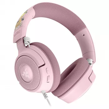 Razer Kraken V4 X Pokémon Pikachu & Eevee Edition laidinis žaidimų ausinių rinkinys, USB-A, 7.1 erdvinis garsas, Chroma RGB