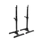 REBEL ACTIVE Reguliuojamas štangos stovas / pritūpimų stovas – 200 kg talpa, 10 aukščio lygių, juoda/raudona