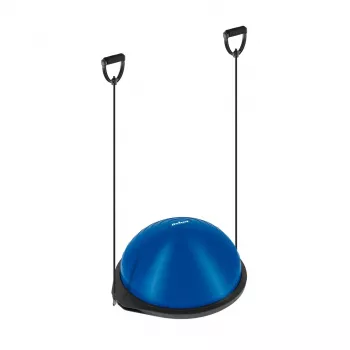 REBEL ACTIVE Pusiausvyros treniruoklis Half-Ball 46 cm su pompa – mėlynas/juodas
