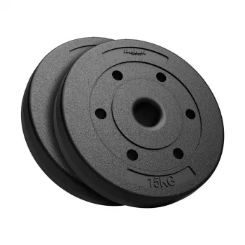 REBEL ACTIVE Bitumininis svorių rinkinys 2x15kg, 51mm anga - olimpinėms štangoms