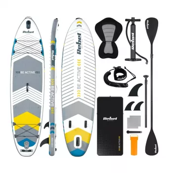 Pripučiama irklenčių lenta REBEL Active SUP Board RBA-4507-WH 10'6 inch balta/mėlyna