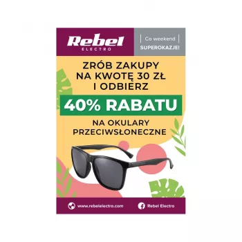 Rebel Electro reklaminis plakatas – Akiniai A2