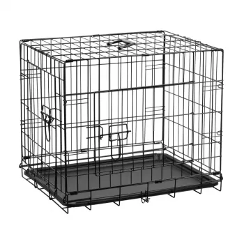 REBEL RA-1201 Sulankstomas metalinis narvas šunims, vidutinis 61x46x51 cm, juodas