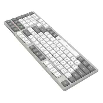 Redragon BK-7113 SCISSOR pilno dydžio laidinis USB žaidimų klaviatūra - RGB foninis apšvietimas, žemo profilio žirkliniai jungikliai, 104 klavišai, Anti-Ghosting, juoda