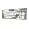 Redragon BK-7113 SCISSOR pilno dydžio laidinis USB žaidimų klaviatūra - RGB foninis apšvietimas, žemo profilio žirkliniai jungikliai, 104 klavišai, Anti-Ghosting, juoda