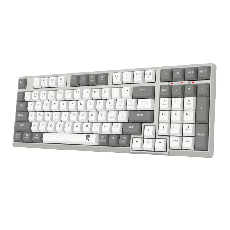 Redragon BK-7113 SCISSOR pilno dydžio laidinis USB žaidimų klaviatūra - RGB foninis apšvietimas, žemo profilio žirkliniai jungikliai, 104 klavišai, Anti-Ghosting, juoda