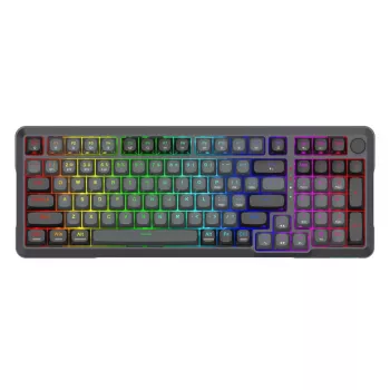 Redragon BRAGI PRO K688 98+1 Gasket belaidė mechaninė klaviatūra (Triple Mode, RGB, Hot-Swappable, Cream Linear Switches)