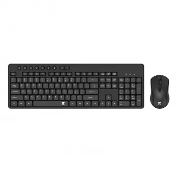 Redragon BS-7094 belaidis klaviatūros ir pelės rinkinys - 2.4GHz, pilno dydžio, atsparus išsiliejimams, reguliuojamas DPI, juodas